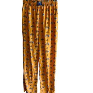 Los Angeles Lakers Mens Official NBA UNK Sleepwear Pajama Lounge Pants Sz L